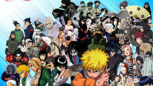 Personajes de Naruto Shippuden, Kakashi, Sakura, Sasuke, Gaara, Itachi, Hinata, Tsunade, Jiraiya.