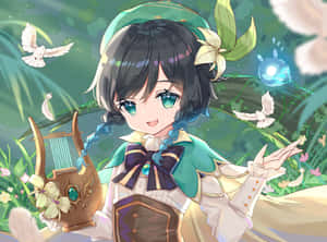 PFP Chibi de Venti — Genshin impact GIF Fondos de pantalla