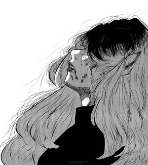PFP triste de chica dibujada — Anime Fondos de pantalla