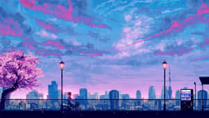 Fondo de Anime Púrpura