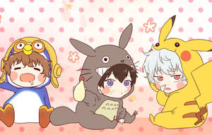Fondo de pantalla de niños anime con pijama de Pikachu — Anime niños Fondos de pantalla