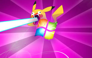 Fondo de pantalla de Pikachu divertido de anime en Windows — Anime divertido Fondos de pantalla