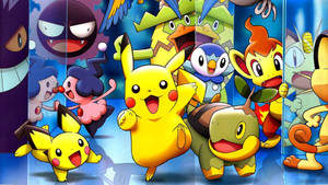 Fondo de pantalla de Pikachu con otros amigos Pokémon