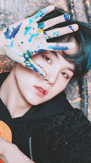 Lindo Suga de BTS con pintura a mano — Lindo bts Fondos de pantalla