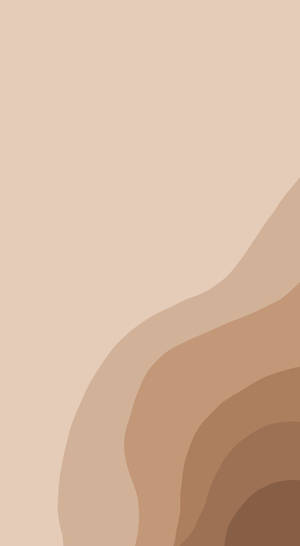 Fondo de pantalla de pintura abstracta estética beige marrón — Arte abstracto GIF Fondos de pantalla