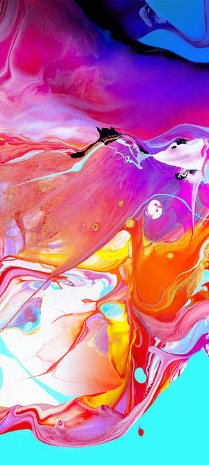 Pintura abstracta colorida para Samsung A51 — Arte abstracto GIF Fondos de pantalla
