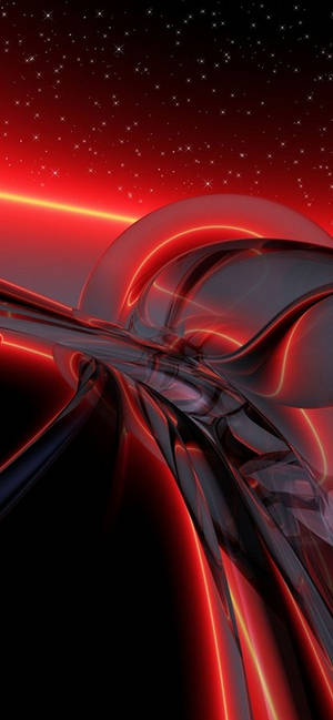 Pintura Digital Abstracta Rojo Iphone — iPhone 13 Mini Fondos de pantalla