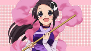 Pinza de Cabello de Calavera de The World God Only Knows — Estética anime rosa Fondos de pantalla