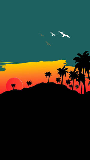 Fondo de pantalla Pixel 4 Isla Tropical Animada.