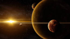 Fondo de pantalla Planeta en Galaxia Universo