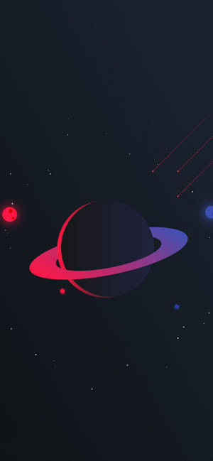 Fondo de pantalla Planeta Rosa OLED