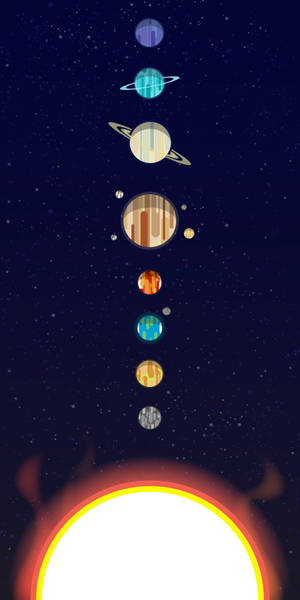 Fondo de pantalla de planetas alineados estética espacial — Estética espacial Fondos de pantalla