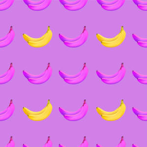 Fondo de pantalla de plátanos morados y amarillos — 1:1 Fondos de pantalla