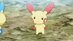 Plusle [fondo de pantalla] — Escena de anime GIF Fondos de pantalla