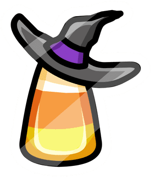 Poción de Maíz Dulce con Sombrero de Bruja — Kawaii halloween Fondos de pantalla