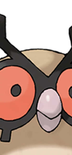 Pokemon Hoothoot Primer Plano de la Cara — Realme 14T Fondos de pantalla