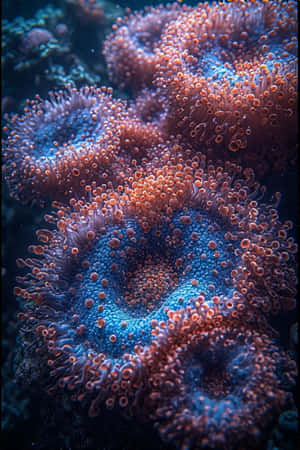 fotografía macro, submarina, impresionante, primer plano, vibrante, acuático, océano, arrecife — iPhone 4 Fondos de pantalla