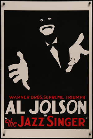 Portada Escalofriante de 'The Jazzy Singer' de Al Jolson — GIF de escritorio Fondos de pantalla