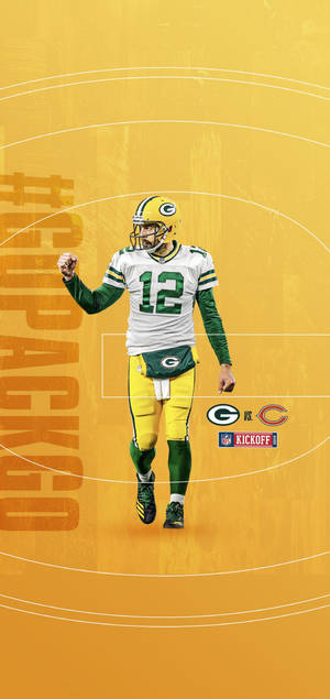 Fondo de pantalla póster Aaron Rodgers NFL 2019 — iPhone 14 Plus Fondos de pantalla