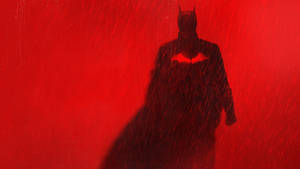 Póster de Batman en 4K rojo y negro — Fondo rojo aesthetic Fondos de pantalla