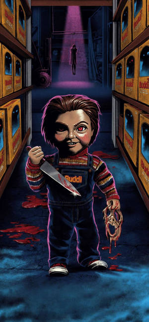 Fondo de pantalla del póster de Chucky Child's Play 2019 — iPhone 13 Mini Fondos de pantalla