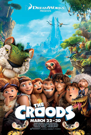 Póster de la película Los Croods en 3D — 3d Fondos de pantalla