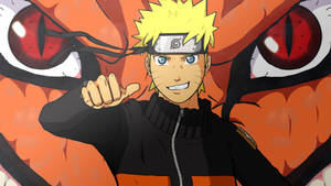 Fondo de pantalla del póster de Naruto y el Zorro de Nueve Colas — Personajes de naruto Fondos de pantalla