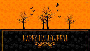 Póster Feliz de Halloween Vintage