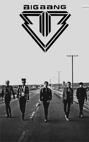 Fondo de pantalla del póster monocromático de Bigbang — Lenovo Legion Y700 AI Fondos de pantalla