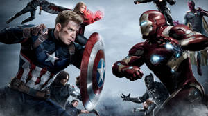 Póster Sombrío de Capitán América: Civil War — Iron man Fondos de pantalla