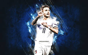 Primer plano de Ciro Immobile concentrado en el partido — Steam Deck Fondos de pantalla