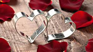 Llaveros metálicos con forma de corazón