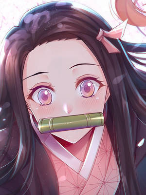Primer Plano de Nezuko de Demon Slayer