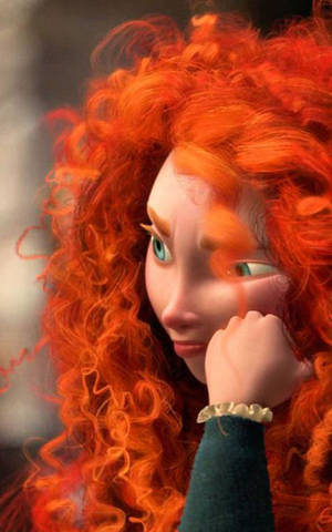 Fondo de pantalla de la princesa Merida enfurruñada para teléfono. — Galaxy Tab Fondos de pantalla