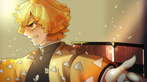 Protector Zenitsu de Demon Slayer — Demon slayer zenitsu Fondos de pantalla