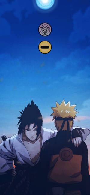 Punto Muesca Naruto y Sasuke — iPhone 13 Fondos de pantalla