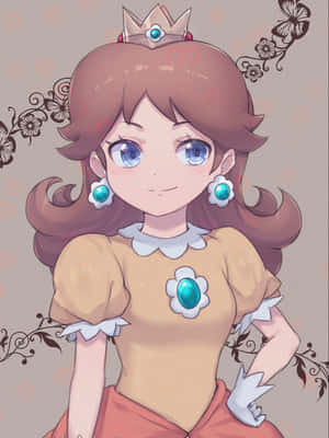 Radiante Princesa Daisy Sonriendo — HMD Terra M Fondos de pantalla