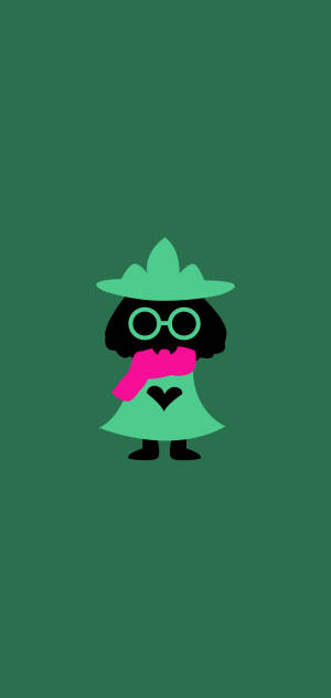 Fondo de pantalla Ralsei minimalista — iPhone 14 Plus Fondos de pantalla