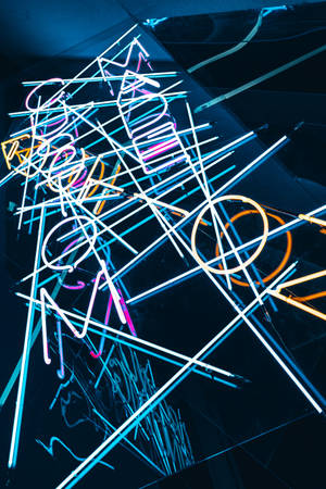 Fondo de pantalla de Rayas Neón Abstractas