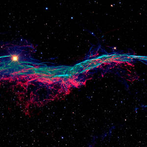 Fondo de pantalla AMOLED de un cuerpo galáctico en tonos de azul y rosa. — AMOLED Fondos de pantalla