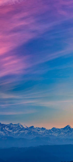 Realme 7 Cielo Hermoso y Montañas — iPhone 18 Fondos de pantalla