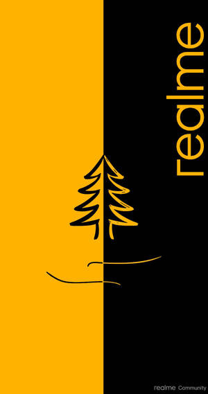 Realme 7 Pro Árbol Amarillo y Negro