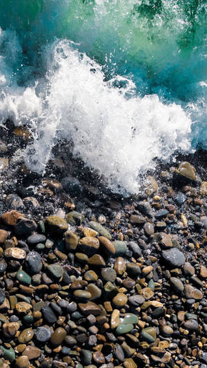 Realme 7 Pro Ola y Orilla — Olas del mar Fondos de pantalla