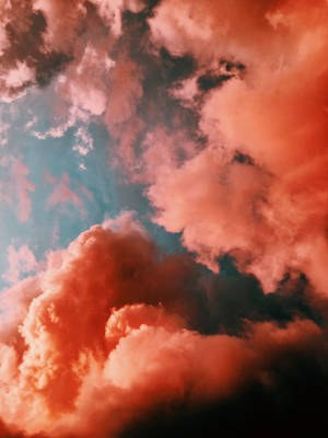 Redmi 4k Nubes Naranjas — Redmi Fondos de pantalla
