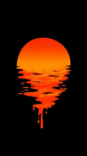 Fondo de pantalla Reflejo de Atardecer OLED