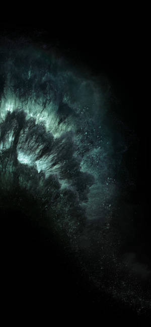 Fondo de pantalla oscuro para iPhone 11 con superficie similar al humo.