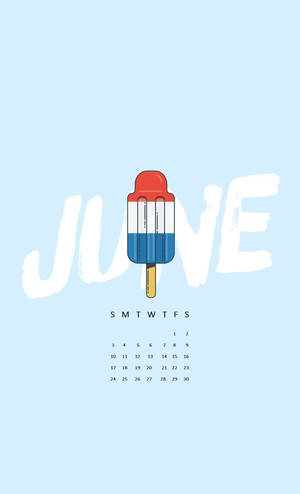 Fondo de pantalla de calendario de junio con una paleta — Lenovo Legion Y700 AI Fondos de pantalla