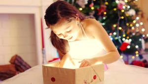Fondo de pantalla de Regalo de Navidad para una chica bonita — Navideño aesthetic Fondos de pantalla