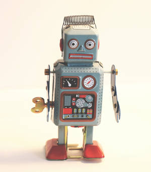 Fondo de pantalla Robot Vintage Miniatura — Motorola Razr Fold Fondos de pantalla