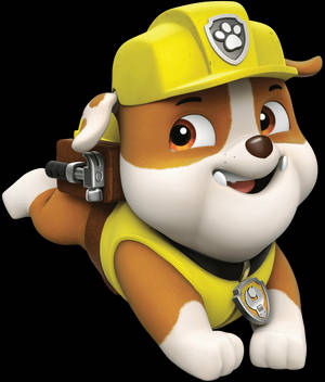 Fondo de pantalla de Rubble de Paw Patrol con Caja de Herramientas — Galaxy Z Fold Fondos de pantalla